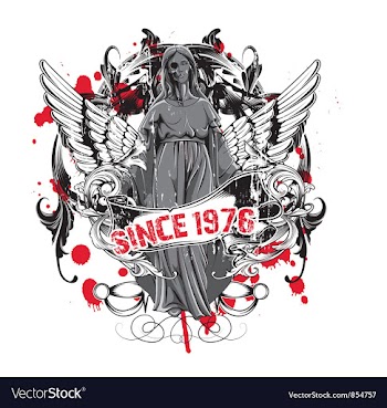 Dark gothic t-shirt design vector image