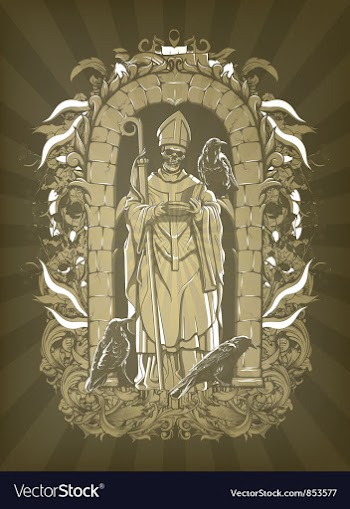 Dark gothic vector image