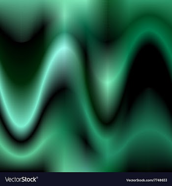 Dark green abstract wave background design vector image