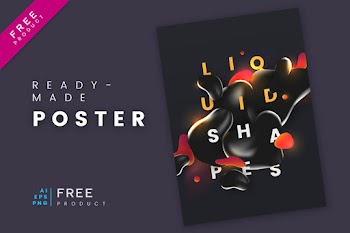 Dark liquid shapes FREE
