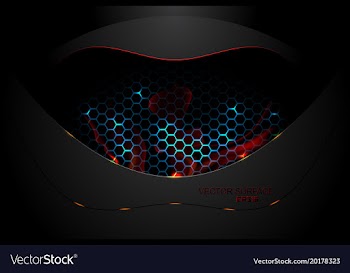 Dark metal surface techno scene vector image