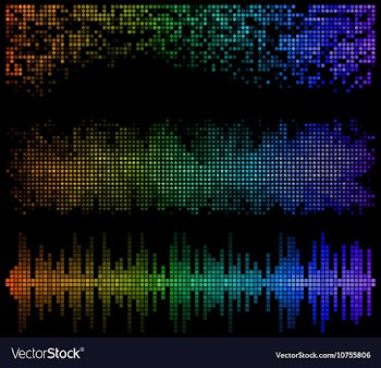 Dark mosaic banners vector image