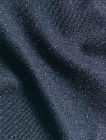 Dark Navy Blue Woven Fabric with Pin DOT Pattern