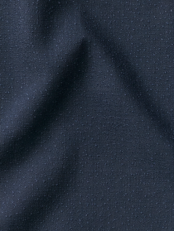 Dark Navy Blue Woven Fabric with Pin-Dot Pattern