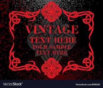 Dark Red Frame vector image