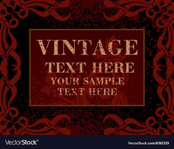 Dark Red Frame vector image