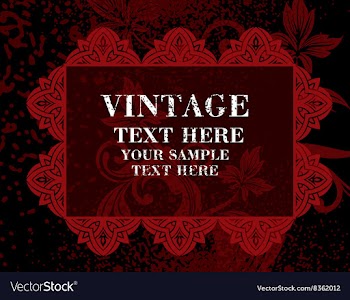 Dark Red Frame vector image