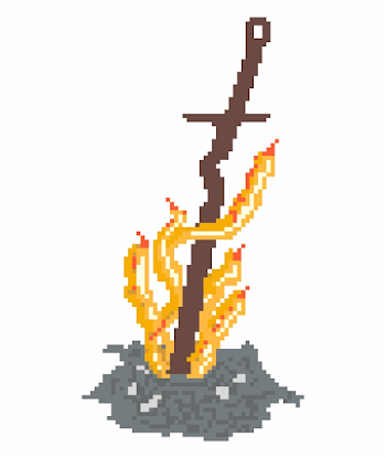 Dark Souls Bonfire Png - Dark Souls Bonfire Pixel Art Free PNG ...