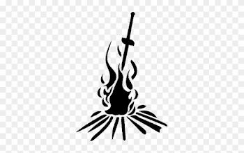 Dark Souls Clipart Black And White - Dark Souls Bonfire Logo, HD ...