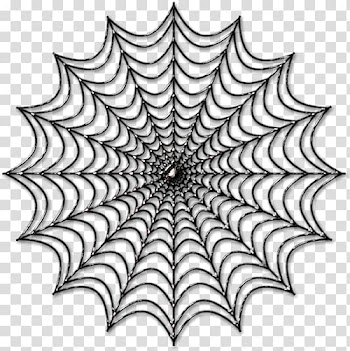 Dark spider web transparent background PNG clipart