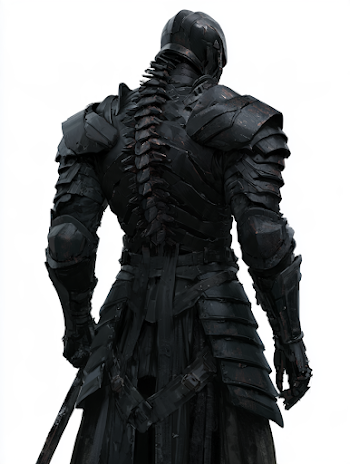 Dark Spine Armor from Behind