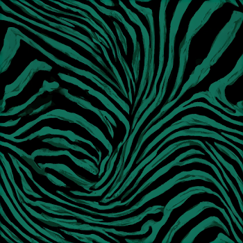 Dark Teal Zebra-Inspired Abstract Pattern