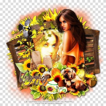 Dark Witch Advertising montage Flower .com, Sunflower garden transparent background PNG clipart