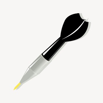 Dart arrow clipart, sport equipment | Free Vector - rawpixel