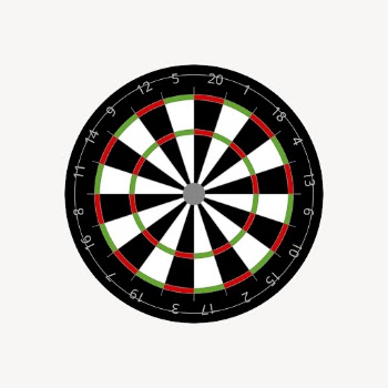 Dartboard clipart, entertainment illustration. Free | Free Photo - rawpixel