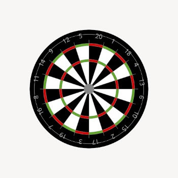 Dartboard clipart, entertainment illustration psd. | Free PSD - rawpixel