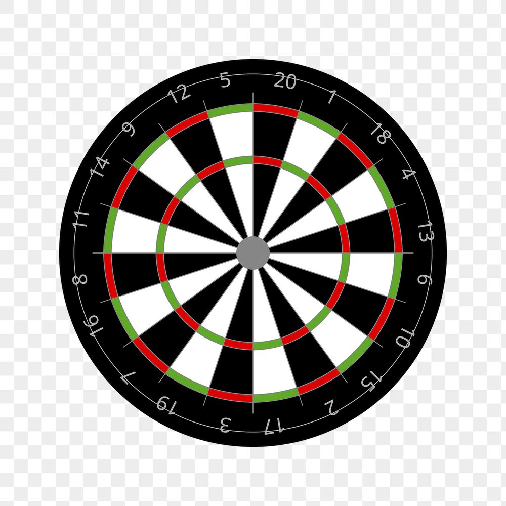 Dartboard png sticker, entertainment illustration | Free PNG - rawpixel