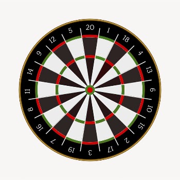 Dartboard sticker, entertainment illustration psd. | Free PSD - rawpixel