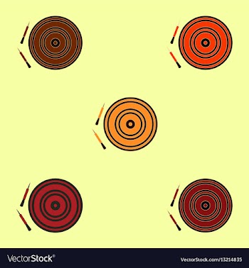 Darts and dartboard collection vector image