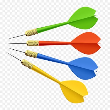 Darts Royalty-free Clip art - Various colors of darts 