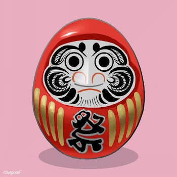 Daruma, a traditional Japanese doll illustrat.. | Free stock illustration - 449937