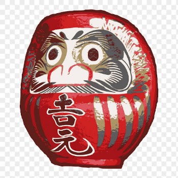 Daruma doll png sticker, Japanese | Free PNG - rawpixel