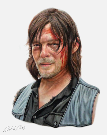 Daryl Dixon Sketch at PaintingValley.com | Explore collection of ...