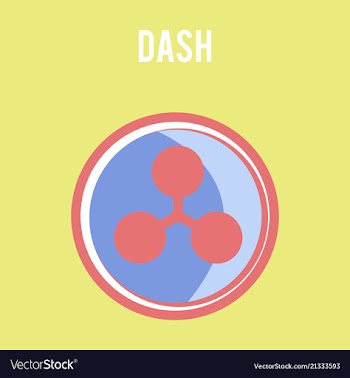 Dash accepted sign emblem 3d isometric physical vector image
