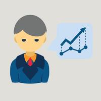data analystic vector flat design Free Vector
