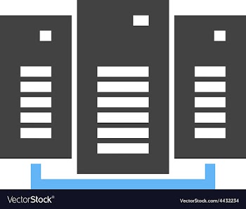 Data Center vector image