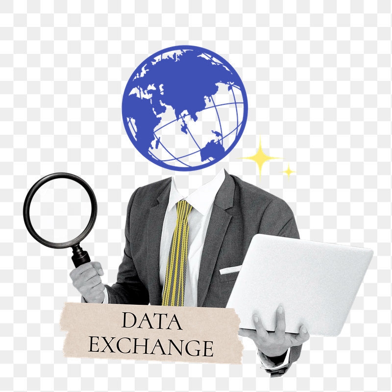 Data exchange word png sticker, | Free PNG - rawpixel