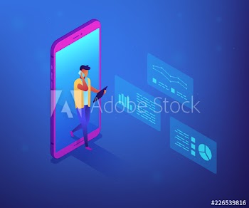 Data insight concept vector isometric illustration