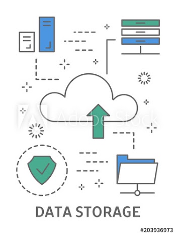 Data storage illustration