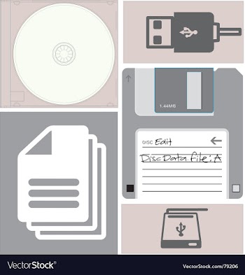 Data storage vector image