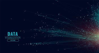 Data technology network lines background Free Vector