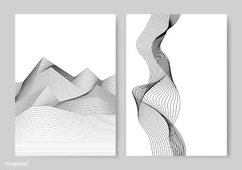 Data visualization dynamic wave pattern vecto.. | Free stock vector - 487042