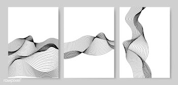 Data visualization dynamic wave pattern vecto.. | Free stock vector - 487043