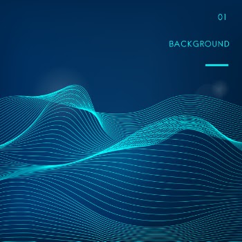 Data visualization dynamic wave pattern vector