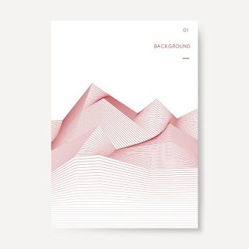 Data visualization dynamic wave pattern vector