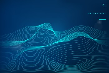 Data visualization dynamic wave pattern vector
