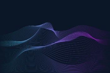 Data visualization dynamic wave pattern vector