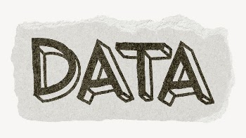 Data word, ripped paper typography | Free PSD - rawpixel