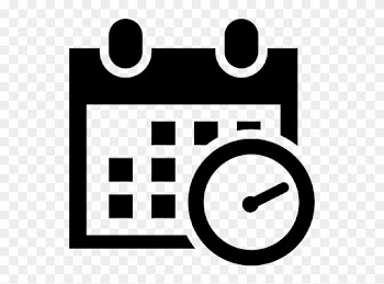 Date Clipart Work Schedule - Schedule Icon Png Black