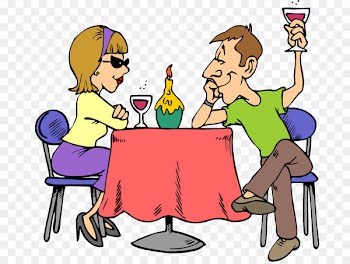 Dating First date Lunch Clip art - Outside Dining Cliparts 