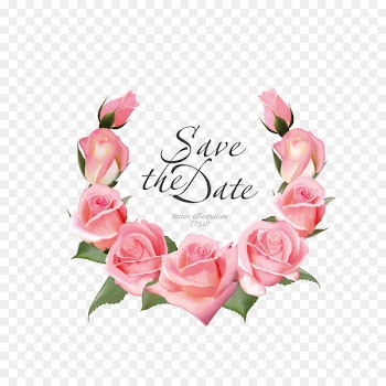 Daum crystal roses small frame Wreath Flower Wedding invitation - rose decoration 