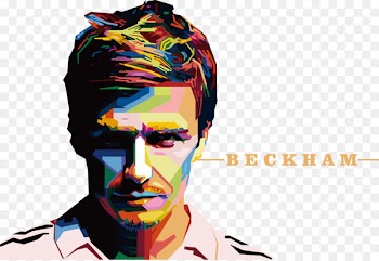 David Beckham Portrait Art - Beckham COLORFUL Avatar 