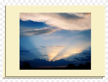 Dawn Breaks Behind A Cloud - Painting