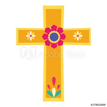 day of dead cross mexican celebration