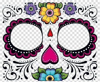 Day of the Dead Tutorial, multicolored abstract transparent background PNG clipart