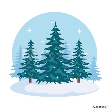 day snowscape field scene